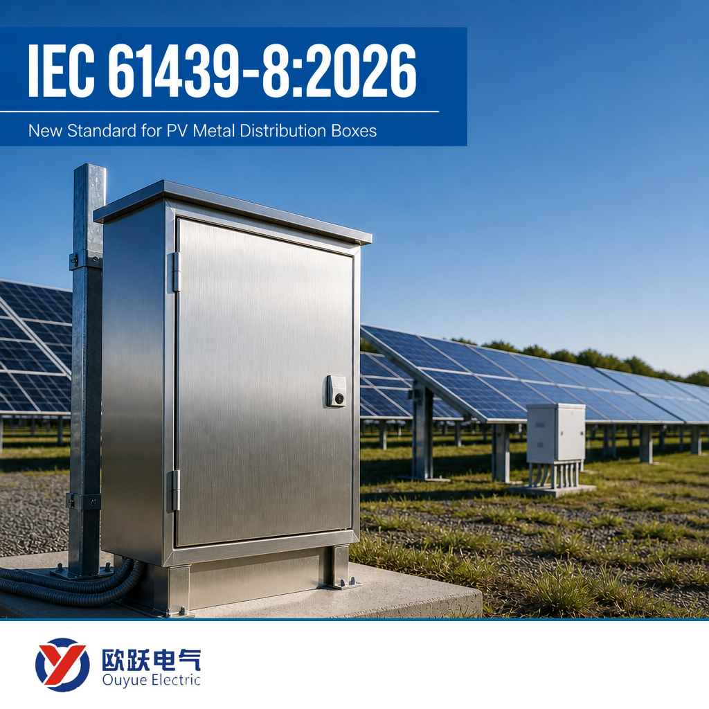 نیا IEC 61439-8:2026 PV میٹل ڈسٹری بیوشن بکس کے لیے قواعد